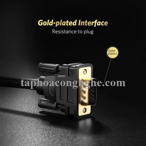 Ugreen 10236 3M màu Đen Cáp chuyển đổi DP sang VGA Hỗ trợ độ phân giải Full HD 1080P DP105 30010236